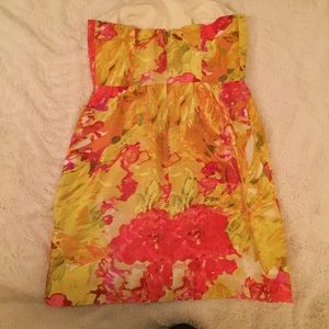 J Crew strapless silk dress